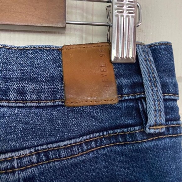 Level 99 Women's Skylar Distressed Button Fly Raw Step Hem High Rise Jeans Sz 30 - Picture 8 of 12